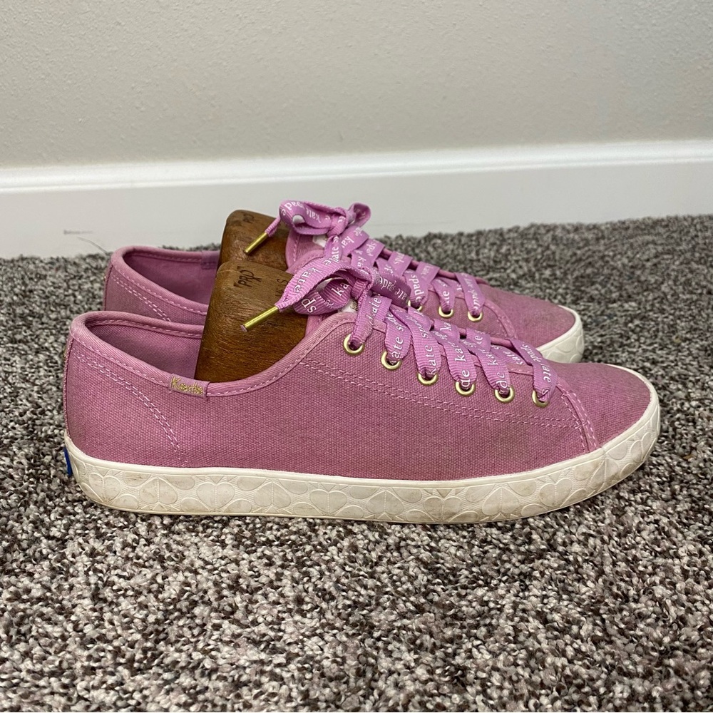 Keds x Kate Spade New York Kickstart Logo Foxing‎ Sneakers Pink Gold Women’s 9.5